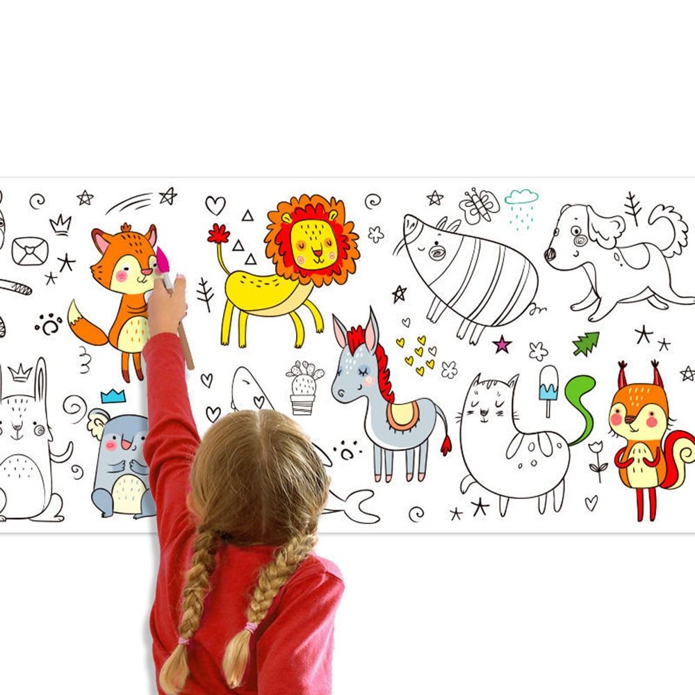 Kids Education Laptop - Наклейка-свиток для рисования: Цветные рулонные заготовки