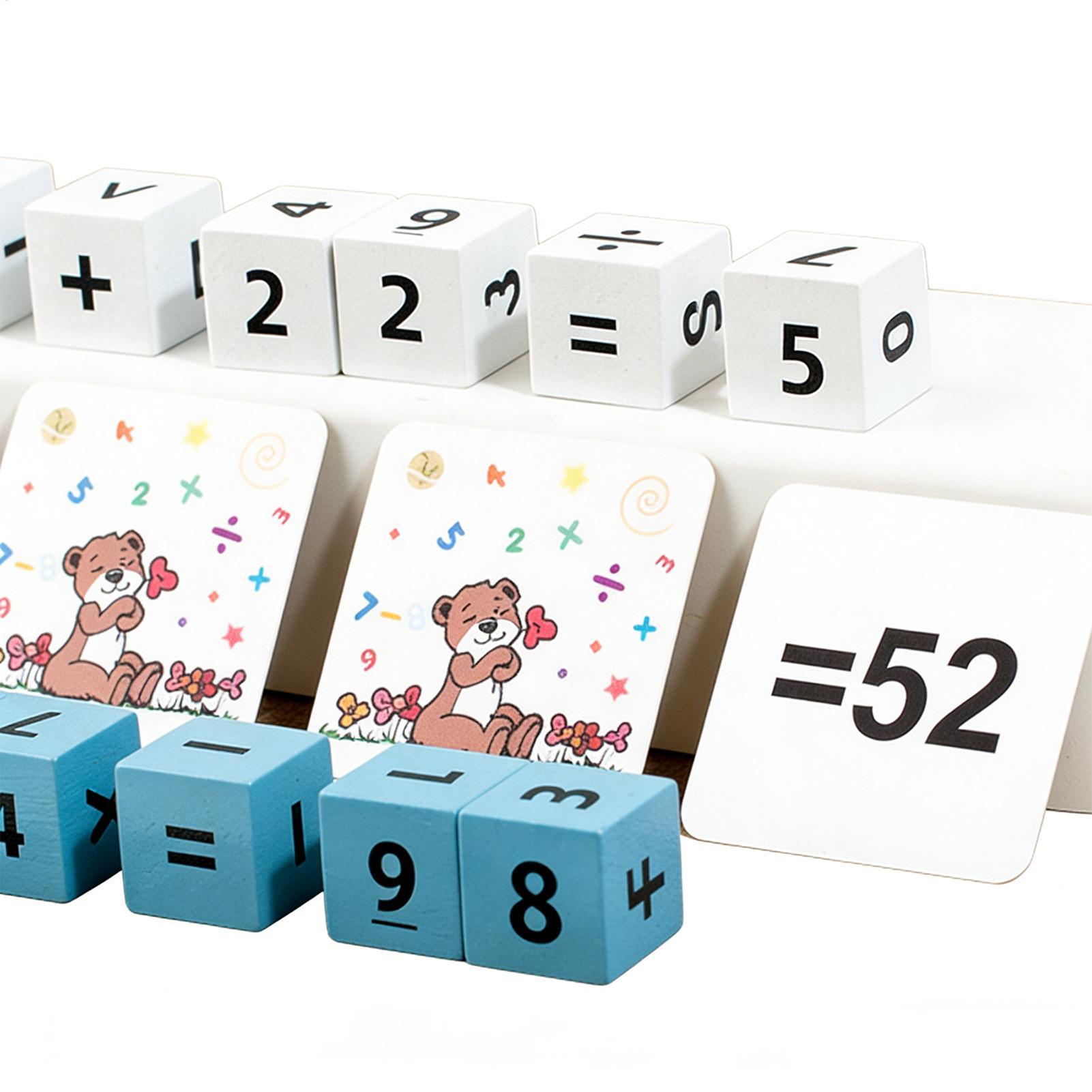 Math Manipulative Set - Игрушки с цифрами, деревянные развивающие игрушки