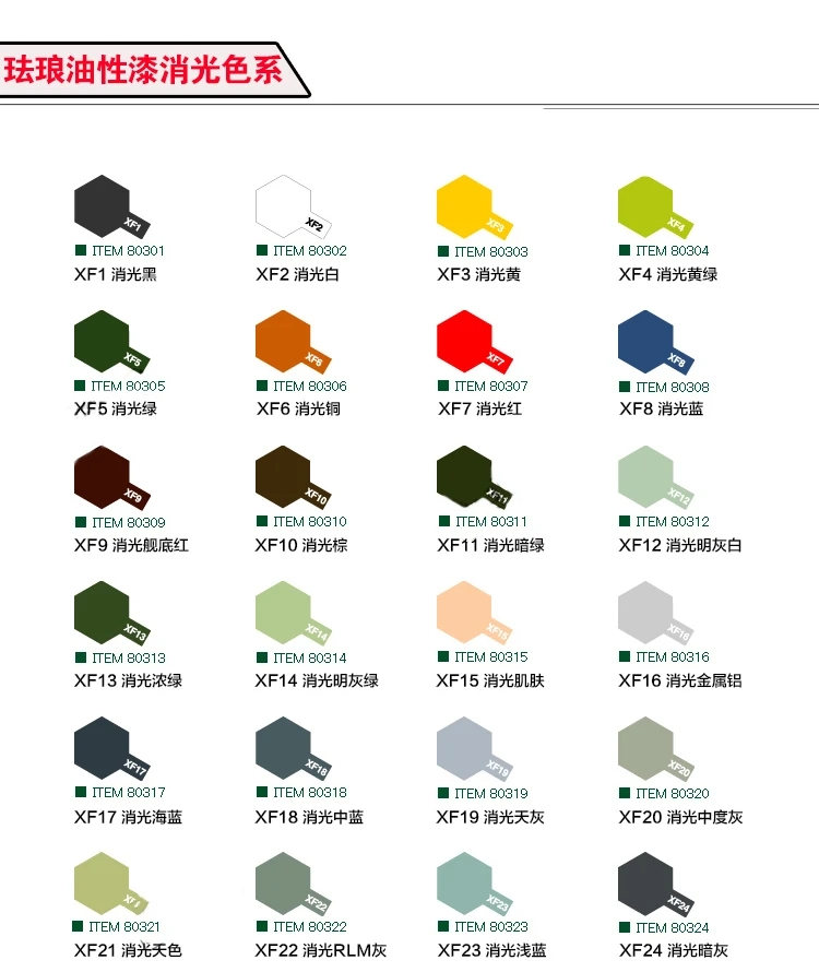Tamiya Model Paint Set - TAMIYA эмалевая краска, модель вымирания, масло,