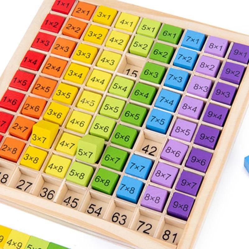 Kids Education Table - Развивающие деревянные математические игрушки Монтессори для