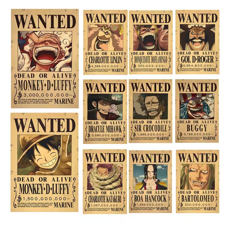 Kids Education Quotes - Аниме-постеры «One Piece»: плакаты с розыскными