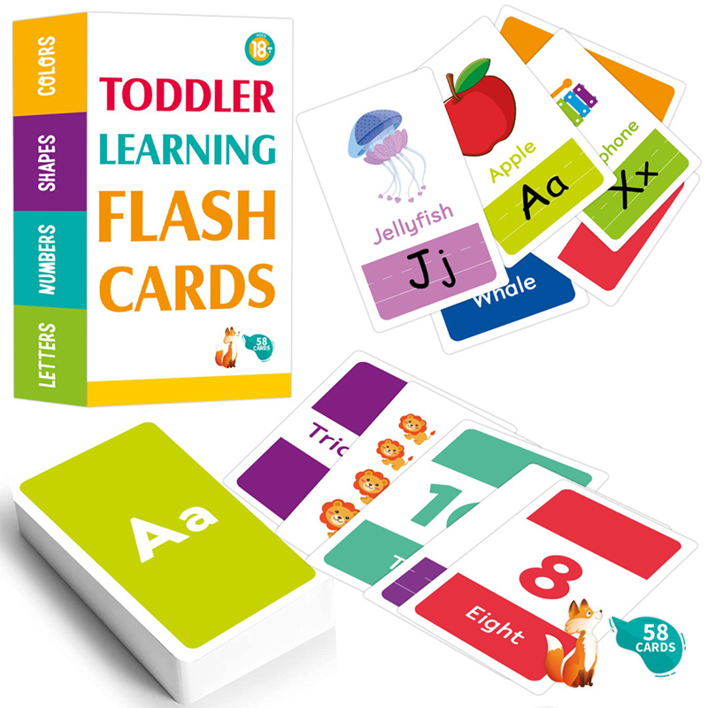 Flash Card Alphabet - 58 карточек для обучения английскому языку:
