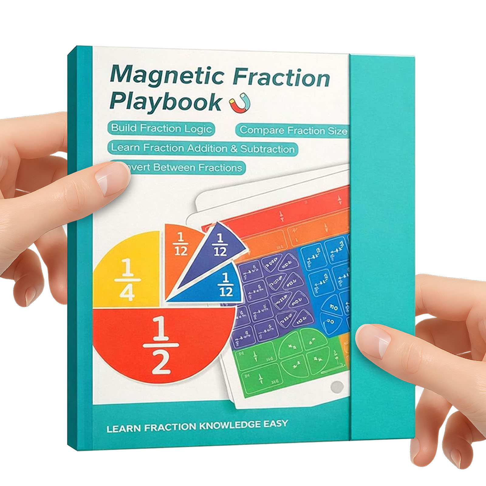 Math Manipulative Set - Учебные пособия по дробям, манипулятивы, книга