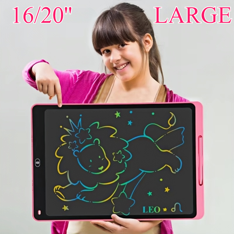 Kids Education Tablet - 16/20-дюймовая ЖК-доска для рисования, планшет для