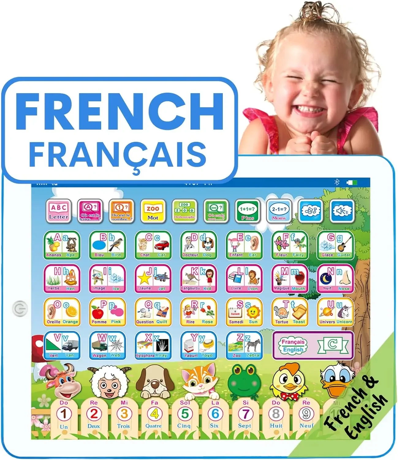 Обучающий планшет с французски – обзор и цена Kids Education Tablet