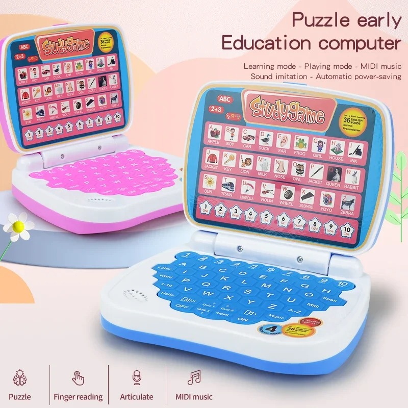 Мини-ноутбук-симулятор: развив – обзор и цена Kids Education Laptop